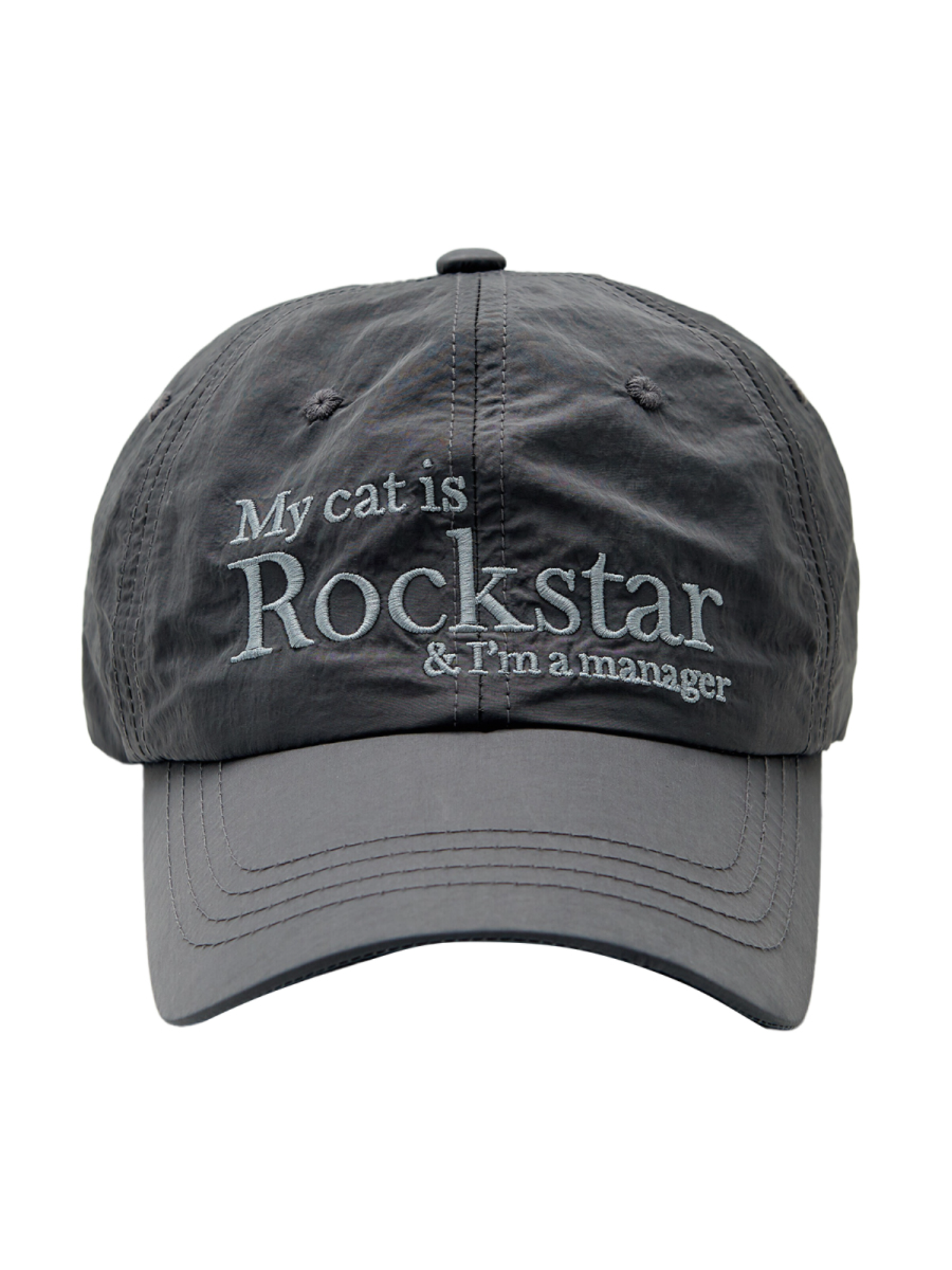 [Joegush] ROCKSTAR CAT CAP (CHARCOAL)