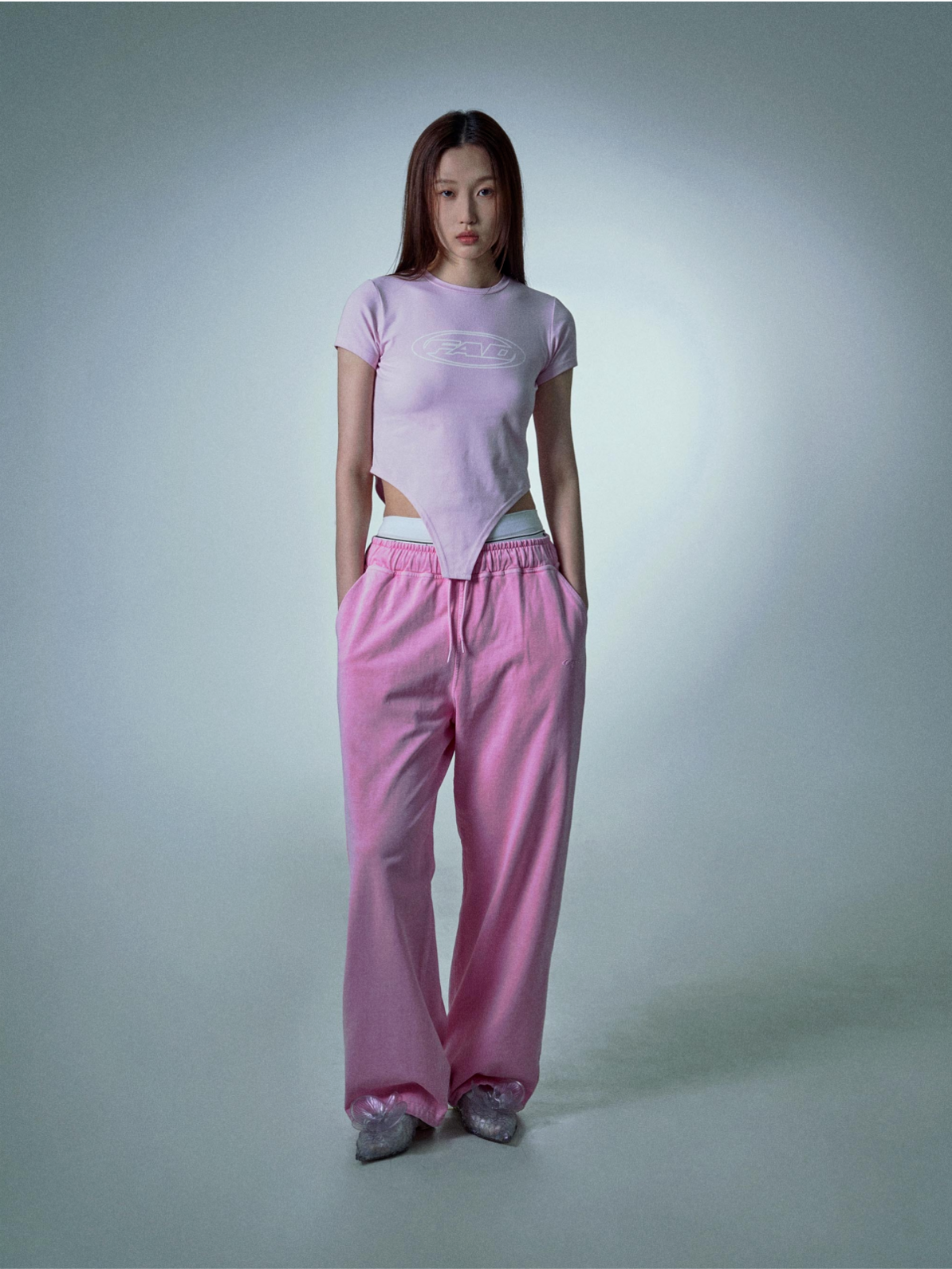 [FAD] DYED JOGGER PANTS (PINK)