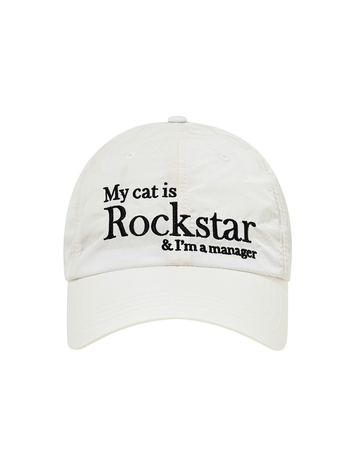 [JOEGUSH] ROCKSTAR CAT CAP (WHITE)