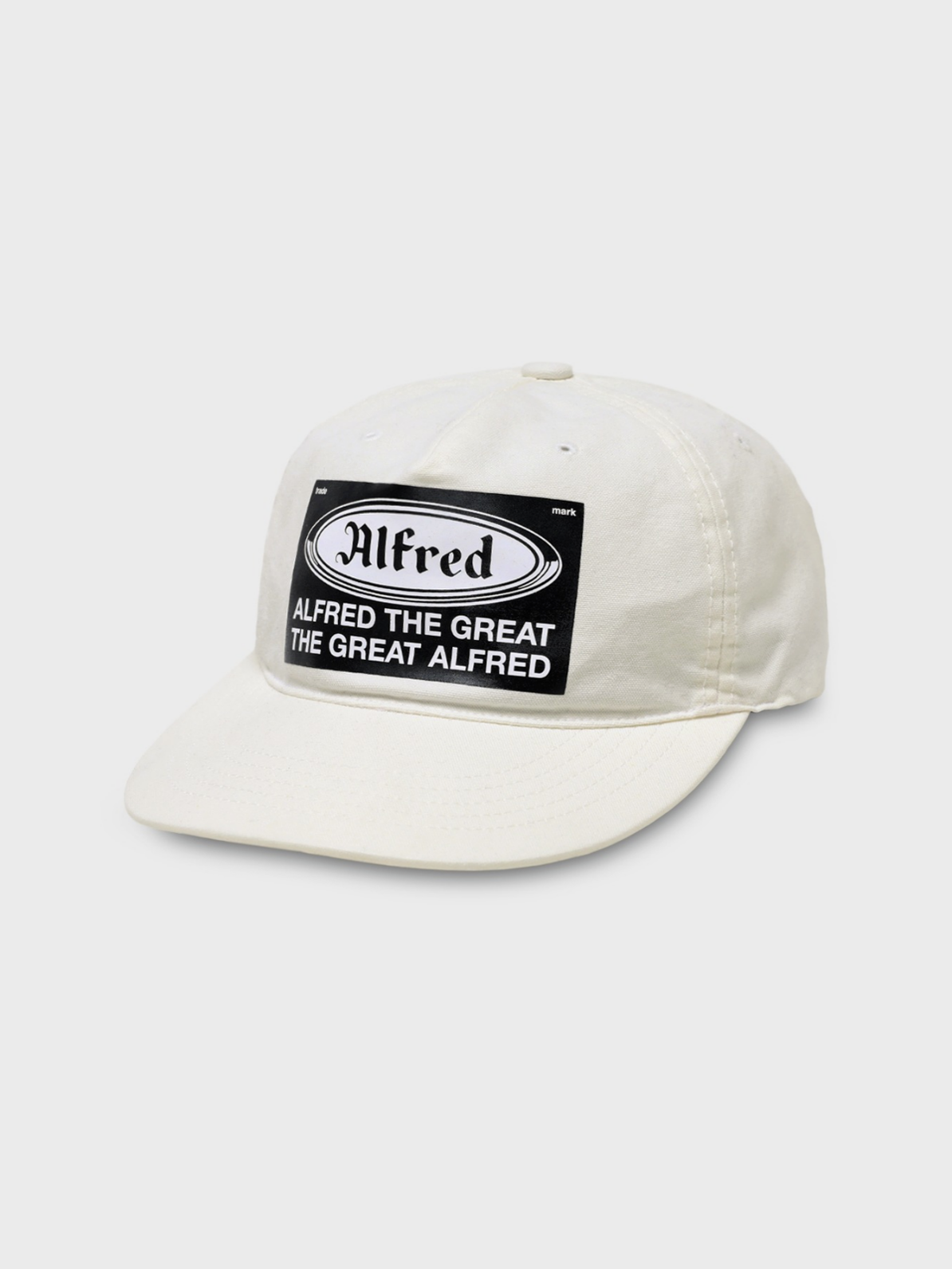 [Alfred] FRED STICKER CAP (WHITE)