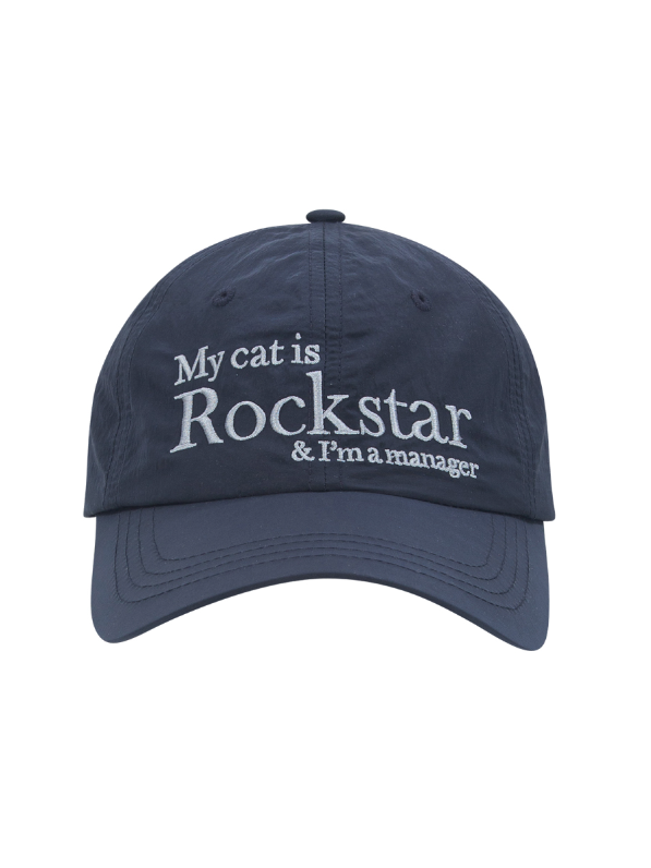 [Joegush] ROCKSTAR CAT CAP (NAVY)