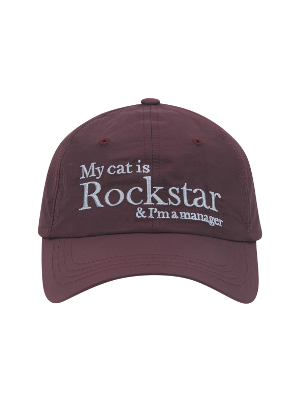 [Joegush] ROCKSTAR CAT CAP (BURGUNDY)