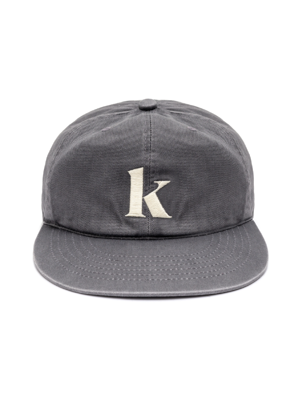 [Kompakt Record Bar] “K” 6PANEL BALL CAP (GREY)