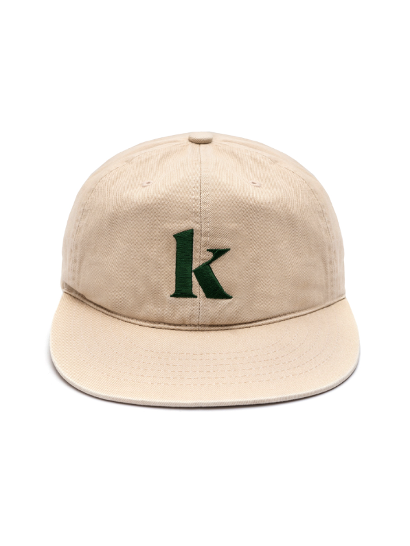 [Kompakt Record Bar] “K” 6PANEL BALL CAP (BEIGE)