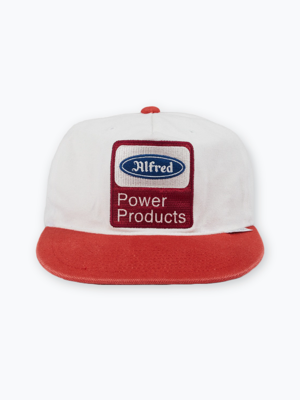 [Alfred] FRED POWER PRODUCTS CAP (WHITE MAROON)