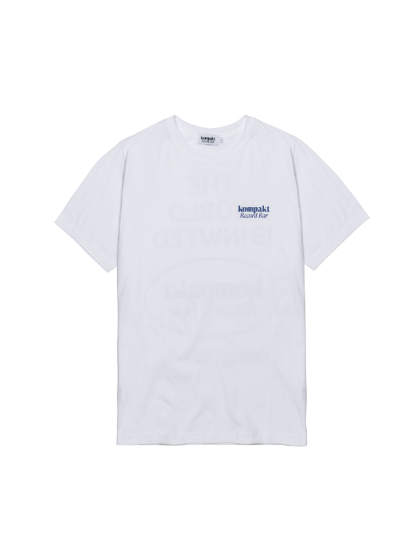 [Kompakt Record Bar] THE WORLD IS INVITED TEE (WHITE)
