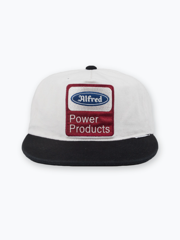 [Alfred] FRED POWER PRODUCTS CAP (WHITE BLACK)