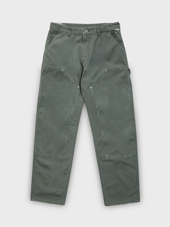 [Alfred] STONE WASHED WORK PANTS (OLIVE)