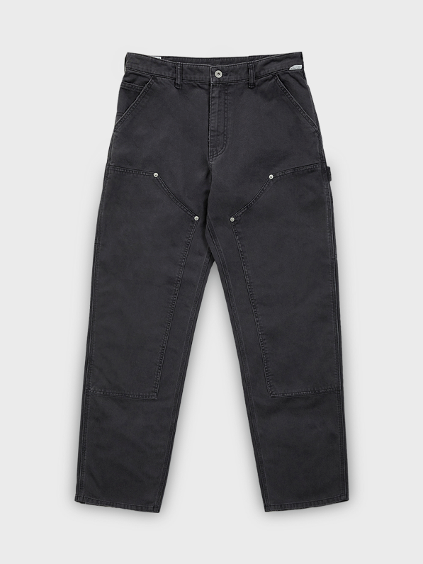 [Alfred] STONE WASHED WORK PANTS (CHARCOAL)