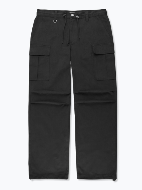 [FAD] STRING CARGO PANTS CHARCOAL