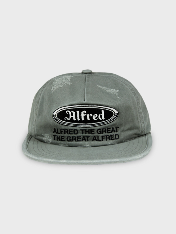 [Alfred] FRED DESTROYED WORK CAP (OLIVE)
