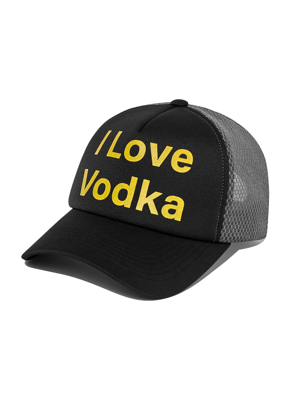 [JOEGUSH] I LOVE VODKA MESH CAP (BLACK)
