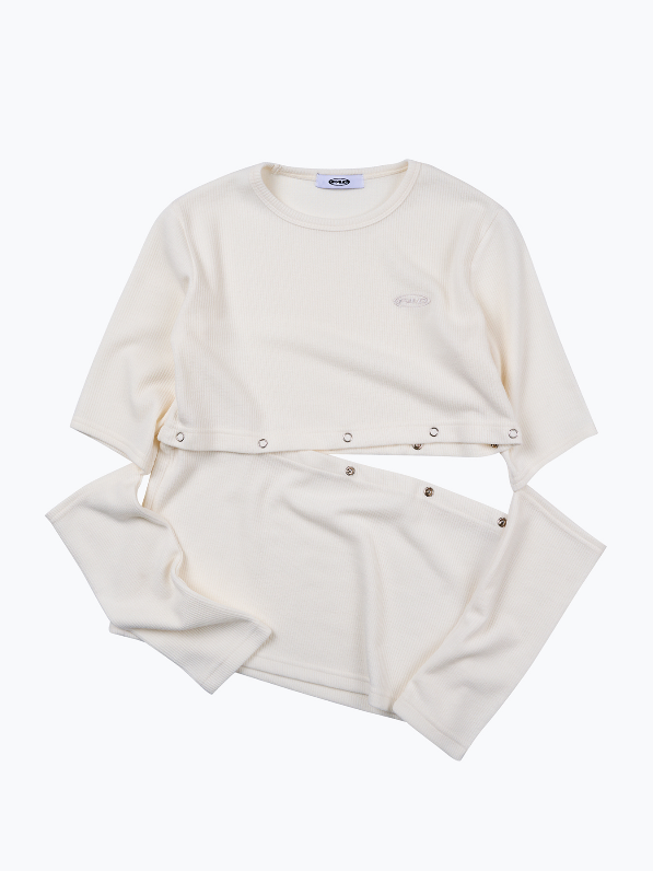 [FAD] CUT-OUT LONG SLEEVE (WHITE)