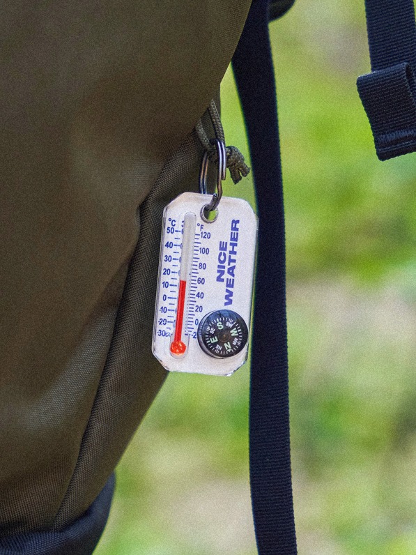 [Nice Weather] N.W THERMOMETER KEYRING (WHITE)