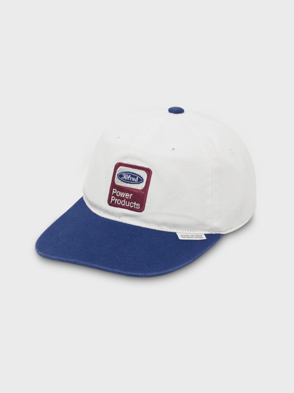[Alfred] POWER PRODUCTS CAP (WHITE/BLUE)