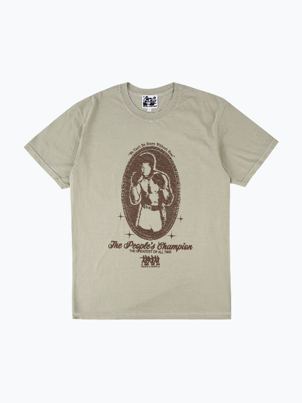 [ROPE A DOPE 34] THE PEOPLE’S CHAMPION TEE (SANDSTONE)