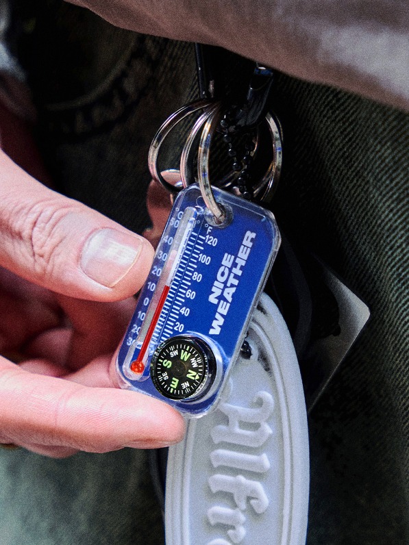 [Nice Weather] N.W THERMOMETER KEYRING (BLUE)